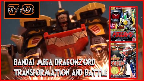 mega dragonzord|MegaDragonzord Transformation and Finisher 2 (Season 1.